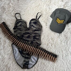 Halloween army costume set